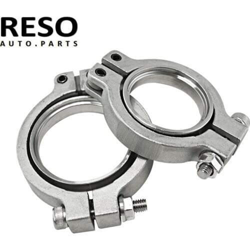 RESO--V Band Clamp Set Kit W/ Screws Nuts and Seals Fit for Tial 44mm wastegate