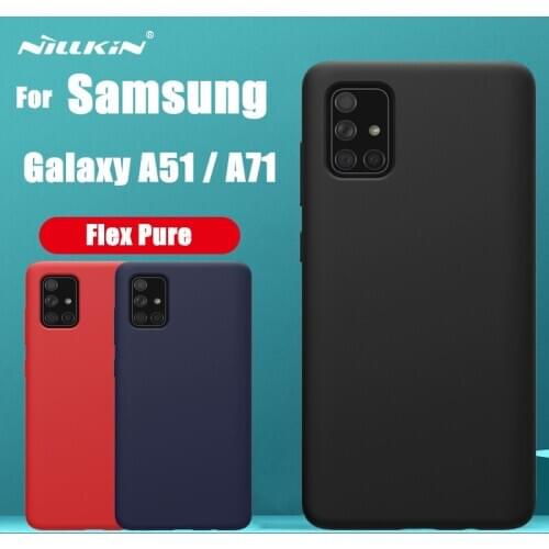 NILLKIN Flex Pure Liquid Silicone Case For Samsung Galaxy A51 A71 Transparent Version Anti-fingerprint soft Back cover