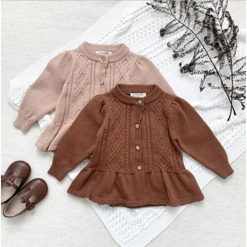 2021 new arrival girls boys knitted sweaters autumn full sleeve fashion kIds cardigan sweater