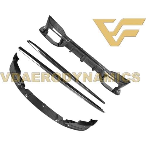 Suitable For 19-20 BMW G30 M5 VAD Carbon Fiber Full Body Kit Front Rear Lip Diffuser Side Skirts