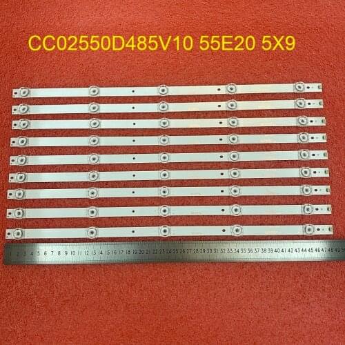 9pcs/set LED backlight strip for BAIRD T550HVN05.1 QT55I90IDLEDNC TI5511DLEDDS CC02550D485V10 55E20 5X9 5S1P