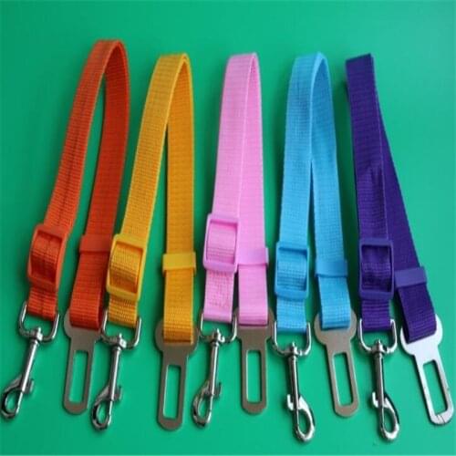 Dog Cat Car Safety Belt Adjustable Pet Seat Vehicle Seat Belt Pet Leas Dog Magic Clip Pet Supplies Safe Lever Traction Collar