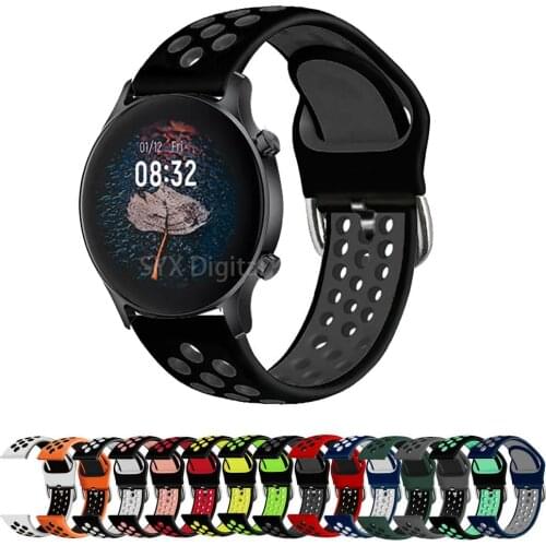 20 22mm SIlicone Strap For Xiaomi Haylou LS02/ RS3 LS04 Smart Watch Band Sport Bracelets For Haylou RT LS05S Wristband Correa