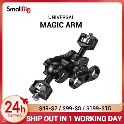 SmallRig DSLR Camera Articulating Magic Arm with Double Ballheads (1/4’’ & 3/8’’ Screws) Adjustable Articulated Arm 2212