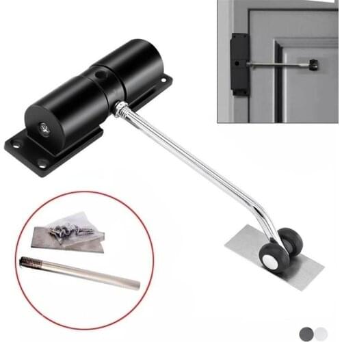Steel Door Closer Adjustable Force 20-40kg Pulley Mute Automatic Door Closing Device,Suitable For Many Types Of Doors