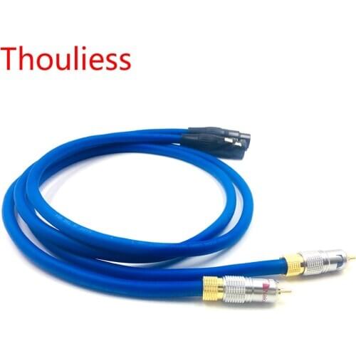 Thouliess Pair Nakamichi RCA Male to XLR Female Balacned Audio Interconnect Cable XLR to RCA Cable with CARDAS Clear-Light-USA