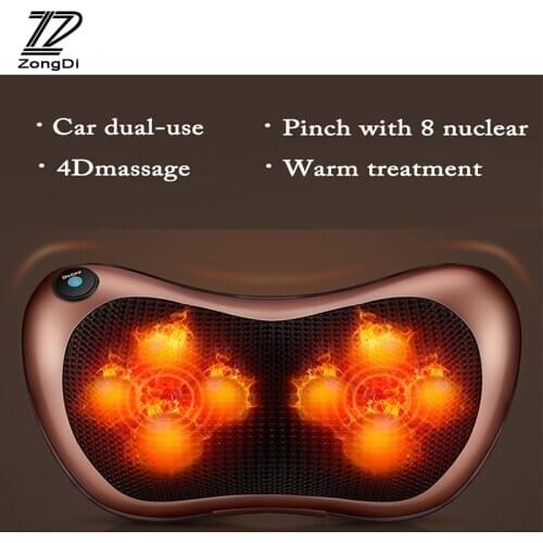 ZD 1pcs Car Protect Neck4/8 balls Massage Pillows For BMW e46 e39 e36 Audi a4 b6 a3 a6 c5 Renault duster Lada granta accessories