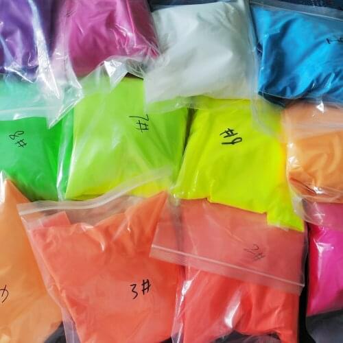 1kg/bag Neon Pigment Powder Rainbow Polyester Dust Nail Acrylic Dipping Powder Design for Nail Art 3d Diy Tips Decoration FTR-23