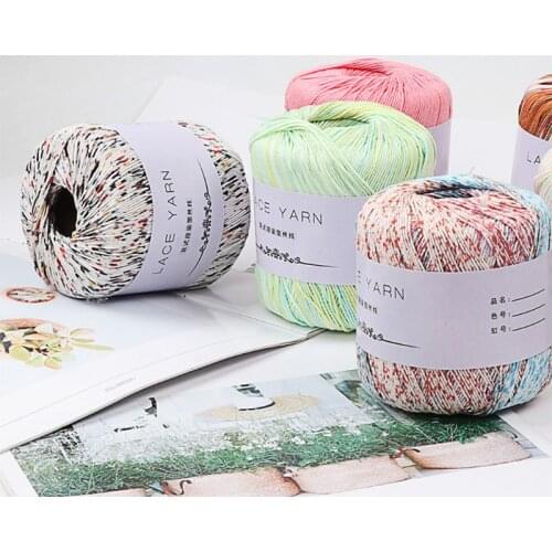 1 Bundle 10 Strands Acrylic Hand Knitting Yarn Lace Crochet Thread Cord DIY Embroidery Needle Sewing Accessory