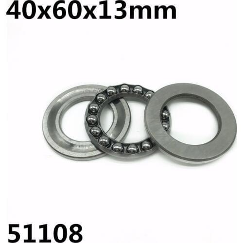 10Pcs 51108 40x60x13 mm Axial Thrust Ball Bearings 8108 High quality