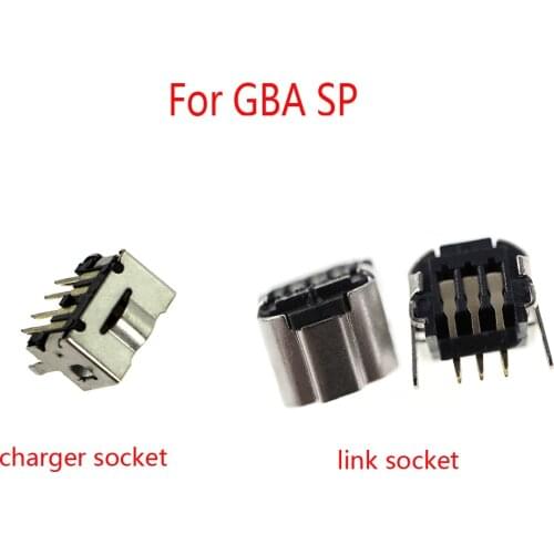 2pcs/lot power Jack Socket Charger Dock Port Connector charging socket For Nintendo DS GBA SP