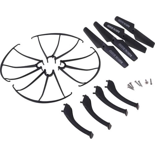 4Pcs Propeller + 4Pcs Landing Gear + 4Pcs Prop Protector for SYMA X5SC X5SW