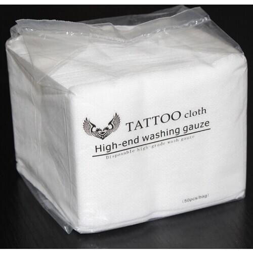 YILONG 50 pcs Body Art Supplies Disposable Tattoo Paper Towel Tissue Medical Tattoo Permanent Makeup Accessories