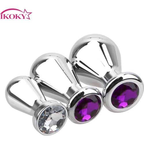 IKOKY S/M/L Anal Beads Sex Toy Men And Women Butt Plug Adult Products Anus Dilator Bulbs Anal Plugs