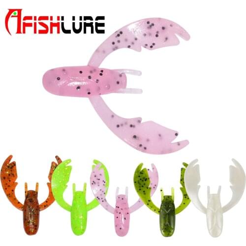 AR13 Shrimp Fishing Lure 2.8g 55mm Plastic Fishing Bait Artificial Lifelike Shrimp 8pcs Afishlure Bionic Bait