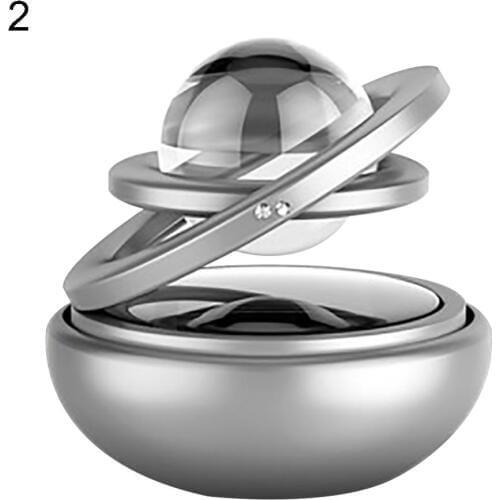 Car Double Ring Rotating Solar Energy Suspension Auto Air Freshener Purifier Car Interior Accessories Boutique New Hot