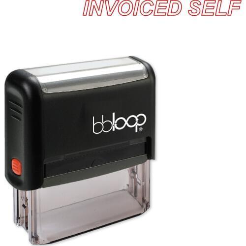 Bbloop Invoiced Self w/Italic outline Style Font and Design Self-Ink