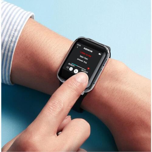 Bluetooth watch MP3 player touch screen built-in speaker with pedometer e-book video player FM radio recording