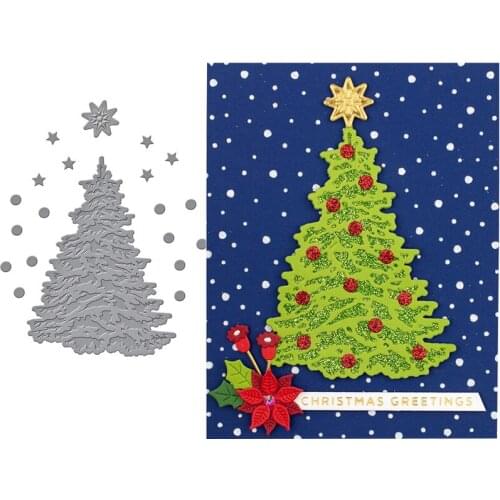 CH 2021 New Arrival Presell Christmas-Tree Metal Cutting Dies For Scrapbooking DIY Cards Stencil Paper Craft Handmade Album