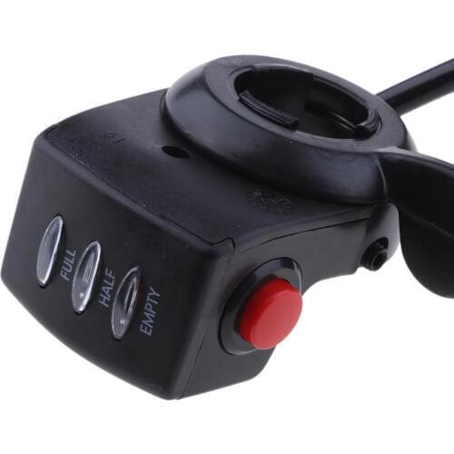 Black Rubber Twist Throttle Tube Hand Grip for 7/8'' Electric Bikes Handlebar Universal