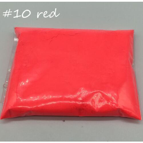 10g Red Color Fluorescent Powder phosphor Pigment for Paint, Neon powder Nail Art Polish,for make up,14colors for choose