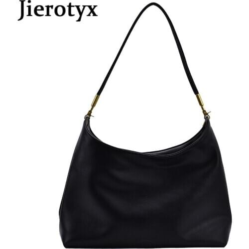 JIEROTYX Luxury Trendy Women Bags Shoulder Bag 2020 New Fashion Casual Soft Strap Leather Shoulder Bag Chic Crossbody Bag