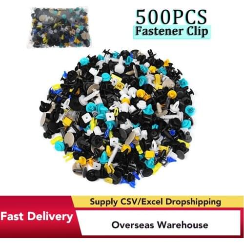 500pcs Universal Mixed Auto Fastener Car Bumper Clips Retainer Car Fastener Rivet Door Panel Liner for All Car