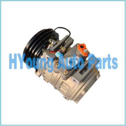 Auto air conditioning compressor for Toyota Coaster Bus 2000- 10PA30C 10P30C 155mm 2PK 24V 447220-0394 4472200394