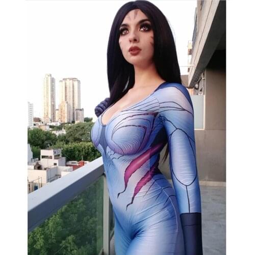 3D Printed Kaisa Cosplay Costume Custom Made High Quality Spandex Kaisa LOL Game Superhero Costume Halloween Party Suit