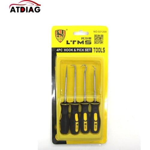 Straight/Offset/90 Degree/O-Ring Hook Pick 4pcs/set Extra Long Hook And Pick Car Automotive Set Seal Remover Craft Hobby Tool