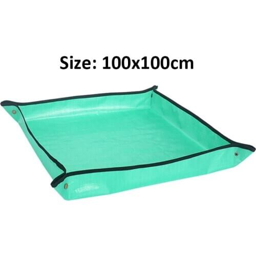 Lvju 68cm 100cm Plant Repotting Square Mat Waterproof Thicken Indoor Transplanting Dirty Catcher Bonsai Succulent Potting Tarp