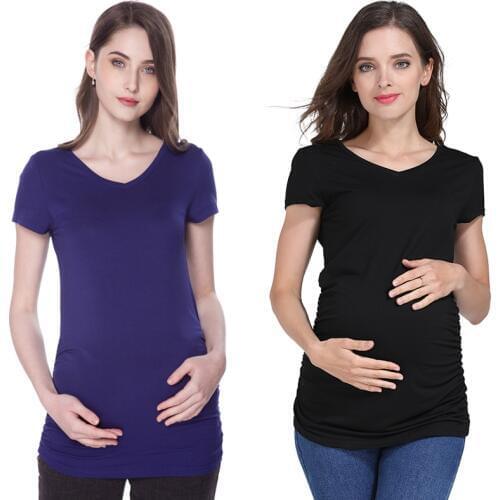 Summer Maternity Clothing Maternity Tops Pregnant T-shirt Pregnancy Clothes for pregnant women European big size
