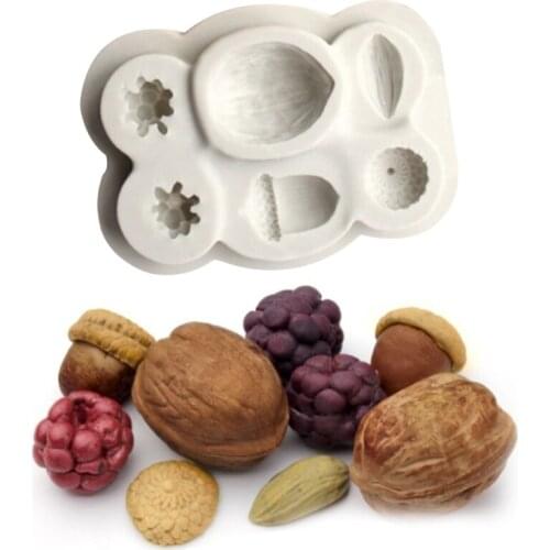 M17D Cute Christmas Echinacea Pinecone DIY Silicone Mold Making Ice Blocks Candy Fondant Chocolates Soap Cake Decorating Tool