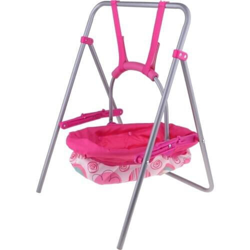 Cute Reborn Doll Baby Toddler Furniture Toy - ABS Plastic Cradle Swing Seat