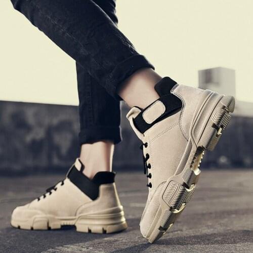 Shoes wear fashion sneaker mens men leather 2020 Sneaker Mens leisure man High shoe high loafers male sports hightop sneakers