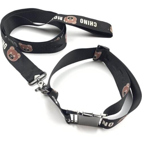 Fashion dog collar dog bear Printing leash set for pet dog cat B778 B779