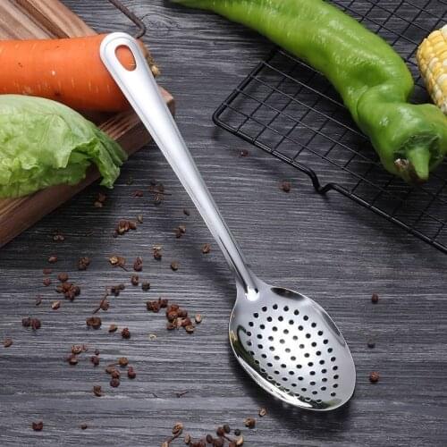 Small Colander Thickened Household Deep-Fried Dumpling Nooodle Spoon Kitchen Colander Spoon Colander