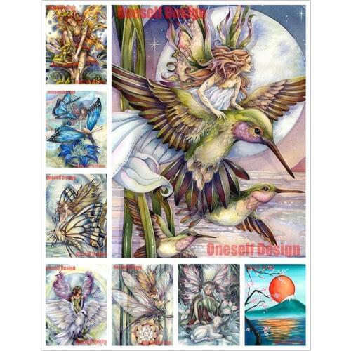 2019new 5d diamond painting full square/roud cute bird 5d diamond embroidery full set cartoon bird Christmas decoration for home