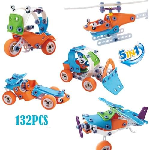 New Multiform Soft Rubber Building Blocks Disassembly Robot Changing Puzzle DIY Car Boy Educational Toys For Childrens Gift