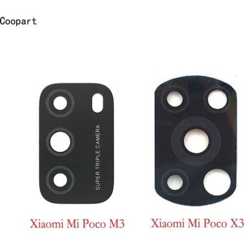 2pcs/lot Coopart New Back Rear Camera lens glass replacement for Xiaomi Redmi Note 8T Note8t with sticker top quality