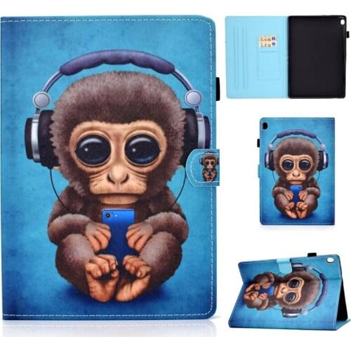 New Painted Case For Lenovo Tab M10 TB-X605F TB-X505F 10.1inch Magnetic PU Leather Folding Stand Cover