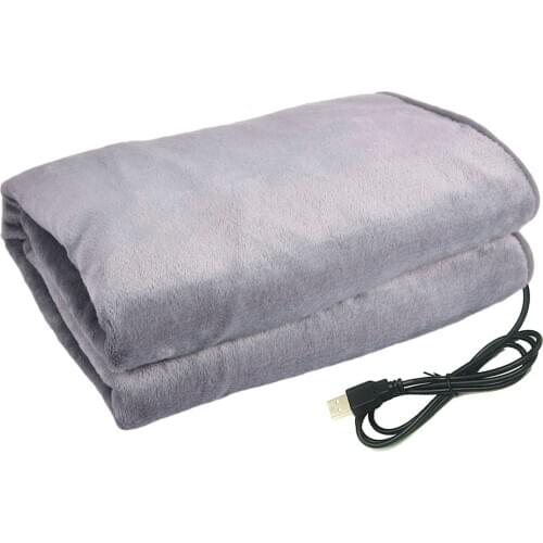 100x70cm USB Heating Blanket Electric Warming Heating Shawl Washable Plush Throw Blanket Winter Warm Home Electric Blanket