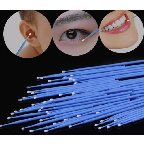Disposable Mini Swab Lashes Glue Remover Tool Micro Brush Applicators Makeup Mascara Cleaner Multifunction