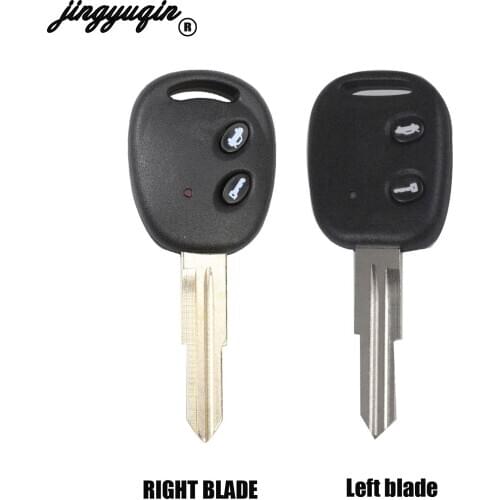 Jingyuqin for CHEVROLET LOVA SAIL Remote Key 2 Buttons Uncut Brass Blade Blank Key Shell