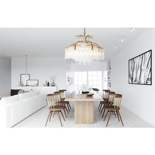 Northern Europe Post modern Living room American Country Fashion Bedroom Art disk Shell Glazed tablet Chandelier