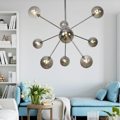 Vintage crystal industry brand industrial light fixture glass for kitchen avizeler lamparas de techo living room decoration