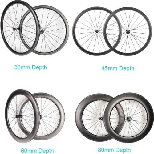 Carbon-Wheelset Dimple Bike Wheelset 45mm Depth Golf Surface DT swiss 350 /240 Hub Wheel Rim Brake Clincher Tubeless Ready Type
