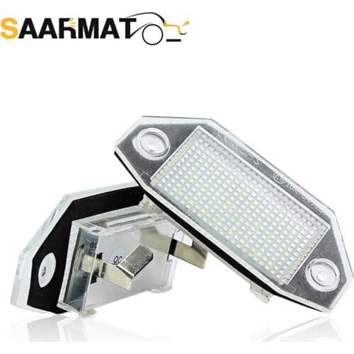 LED CanBus License Plate Lights Base For Car Mondeo MK III 2000~2007 4/5 Door AUTO Dedicated Number Lamp