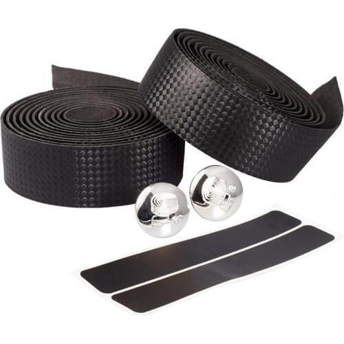 2M Carbon Road Bike Bicycle Handlebar Tape Belt Cycling Handle Bar Tapes Wrap Cork +2 Bar Plug Anti-slip Straps Bike Accessories