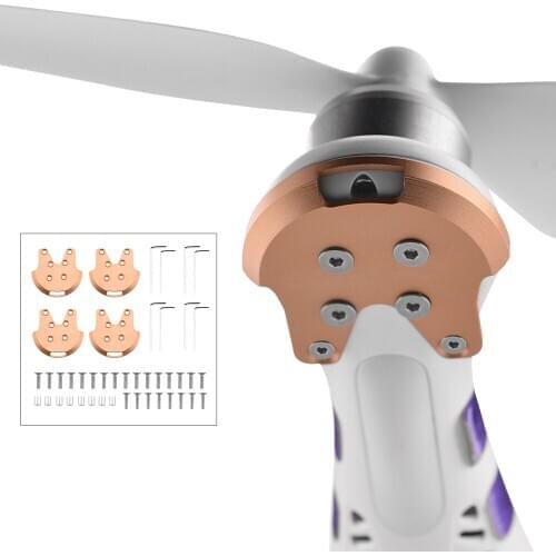 Motor Mount Base Protector Guard Cover for DJI Phantom 3 Aluminum Reinforcement Plates Anit-Crack Anti-crush Kit Drone Parts